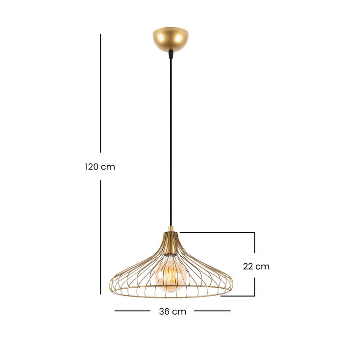 Opviq DEPAY-11251 Lámpara de araña dorada con altura ajustable Opviq DEPAY-11251 Lámpara de araña dorada con altura ajustable